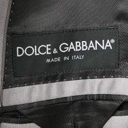 Dolce & Gabbana Grey Wool Blend Pants Suit S