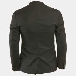 Dolce & Gabbana Black Wool Single Breasted Martini Blazer S