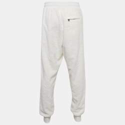 Dolce & Gabbana White Cotton Terry Sweatpants S