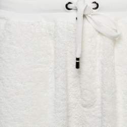 Dolce & Gabbana White Cotton Terry Sweatpants S