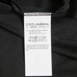 Dolce & Gabbana Black Jersey V-Neck T-Shirt XXL