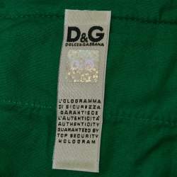 Dolce & Gabbana Green Camouflage Linen Cargo Shorts XXXL