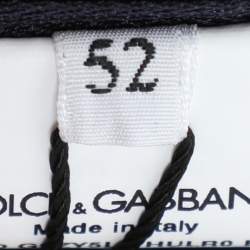 Dolce & Gabbana Blue Leather Jacket XL