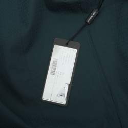 Dolce & Gabbana Green Textured Cotton Button Fornt Shirt L