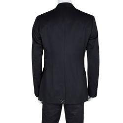 مملوكة مسبقًا Dolce & Gabbana Martini Navy Blue Wool Tailored Two Button Blazer XL