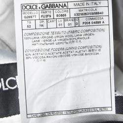 مملوكة مسبقًا Dolce & Gabbana Martini Navy Blue Wool Tailored Two Button Blazer XL