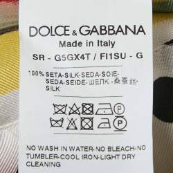 Pre Owned Dolce & Gabbana Multicolor Watermelon Print Silk Hawaiian Shirt S