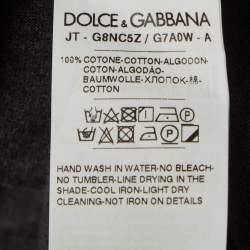 Pre Owned Dolce & Gabbana Grey Jersey DG Detail T-Shirt 4XL