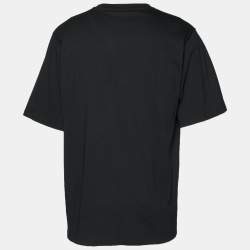 Pre Owned Dolce & Gabbana x UNXD Black DG Logo Print Jersey Crew Neck T-Shirt XL