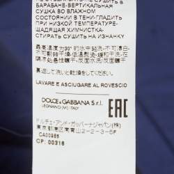 Pre Owned {"name_ar": "قميص دولتشي آند غابانا قطن كحلي بأكمام قصيرة مقاس كبير جدًا جدًا - فور إكس لارج"}