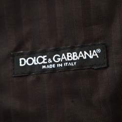 Pre Owned Dolce & Gabbana Charcoal Grey Wool Waistcoat Style Blazer S