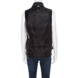 مملوكة مسبقًا فيست دولتشي أند غابانا ترتر صدرية مزدوجة أسود M