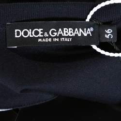 Pre Owned تي شيرت دولتشي أند غابانا قطن مطبوع برينسيبي دي سيسيليا أزرق كحلي مقاس كبير جداً جداً جداً (اكس اكس اكس لارج)