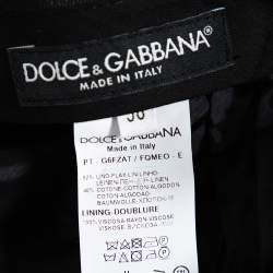 Pre Owned بنطلون دولتشي أند غابانا دافلين كتان بني كاروهات مقاس 4 إكس لارج - كبير جدًا جدًا جدًا جدًا