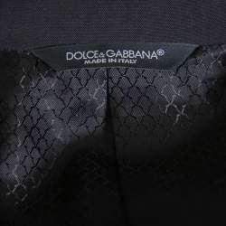 Pre Owned Dolce & Gabbana Black Wool Tailored Martini Suit 4XL