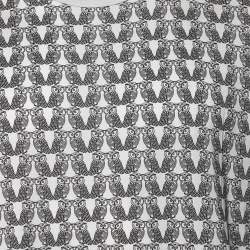 Pre Owned Dolce & Gabbana Grey Owl Printed Cotton Crewneck T-Shirt XXL