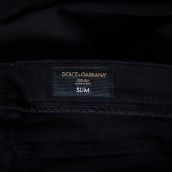 مملوكة مسبقًا Dolce & Gabbana Black Denim Jeans S