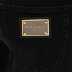 مملوكة مسبقًا Dolce & Gabbana Black Denim Jeans S