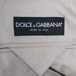 Pre Owned Dolce & Gabbana Sand Beige Cotton Belted Trench Coat 3XL