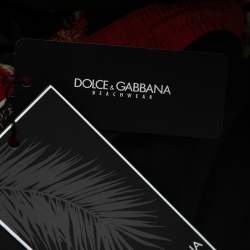 Dolce & Gabbana X Khaled Khaled Beachwear Black Jungle Mix Print Swim Shorts M
