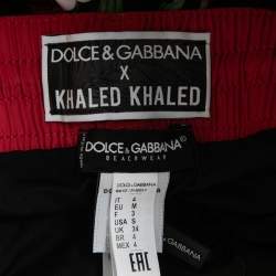 Dolce & Gabbana X Khaled Khaled Beachwear Black Jungle Mix Print Swim Shorts M