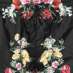 Dolce & Gabbana X Khaled Khaled Beachwear Black Jungle Mix Print Swim Shorts M