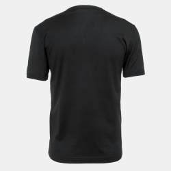 Pre Owned Dolce & Gabbana Black Cotton Crew Neck Half Sleeve T-Shirt S