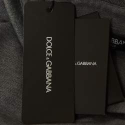 Pre Owned Dolce & Gabbana Grey Cotton Half Sleeve Polo T-shirt XXXL