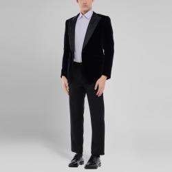 Dolce & Gabbana Midnight Blue Velvet Blazer M (IT 48)