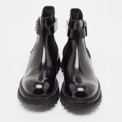 Dolce & Gabbana Black Leather Bernini Chelsea Boots Size 43