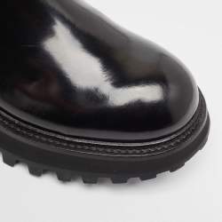 Dolce & Gabbana Black Leather Bernini Chelsea Boots Size 43