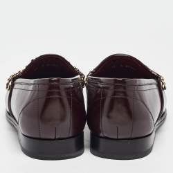 Pre Owned Dolce & Gabbana Brown Leather Slip On Loafers Size 46