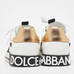 Pre Owned Dolce & Gabbana Multicolor Leather Rubber Custom 2.Zero Low Top Sneakers 43