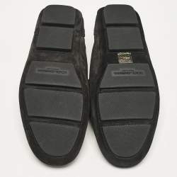 Dolce & Gabbana Black Suede Slip On Loafers Size 41