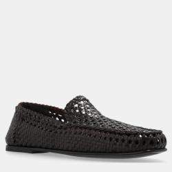 Dolce & Gabbana Brown Hand-woven Driver Loafers IT 43