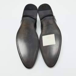 Dolce & Gabbana Black Leather Lace Up Derby Size 42.5