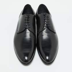 Dolce & Gabbana Black Leather Lace Up Derby Size 42.5