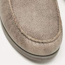 Dolce & Gabbana Brown Leather Genova Loafers Size 41.5
