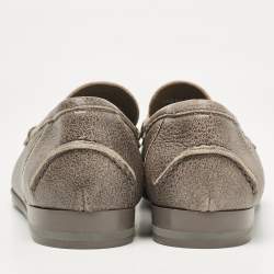 Dolce & Gabbana Brown Leather Genova Loafers Size 41.5