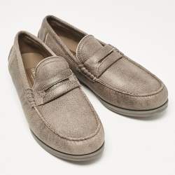 Dolce & Gabbana Brown Leather Genova Loafers Size 41.5