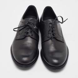 Pre Owned Dolce & Gabbana Black Leather Lace Up Derby Size 41.5