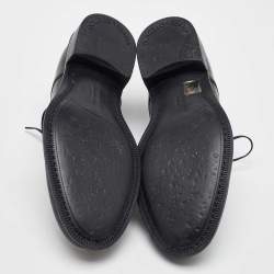 Pre Owned Dolce & Gabbana Black Leather Lace Up Derby Size 41.5