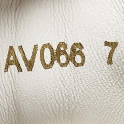 مملوكة مسبقًا Dolce & Gabbana White/Black Leather Portofino Royal Sneakers Size 41