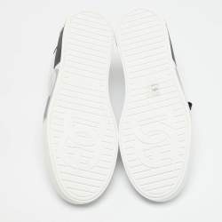 Dolce & Gabbana White/Black Leather Portofino Sneakers Size 43.5