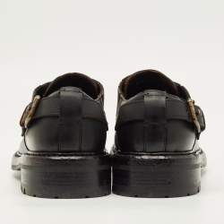 مملوكة مسبقًا حذاء ديربي دولتشي أند غابانا برنيني جلد أسود مقاس 45