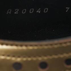 Pre Owned Dolce & Gabbana Size 41 Green/Black Patent and Leather Fringe Brogues