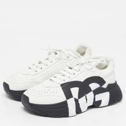 Pre Owned حذاء رياضي دولتشي أند غابانا داي ماستر منخفض جلد أبيض/أسود مقاس 41