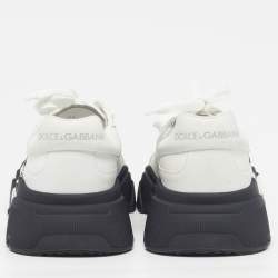 Pre Owned حذاء رياضي دولتشي أند غابانا داي ماستر منخفض جلد أبيض/أسود مقاس 41