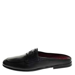 مملوكة مسبقًا حذاء لوفرز مول دولتشي أند غابانا سليب أون كينغ سيتي جلد أسود مقاس 43