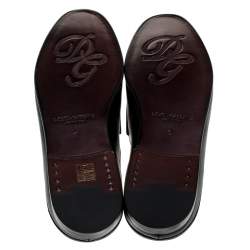 مملوكة مسبقًا حذاء لوفرز مول دولتشي أند غابانا سليب أون كينغ سيتي جلد أسود مقاس 43